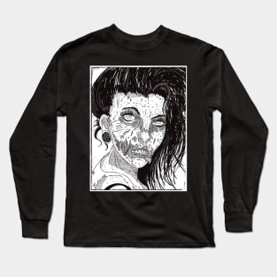 Zombie Girl 001 Long Sleeve T-Shirt